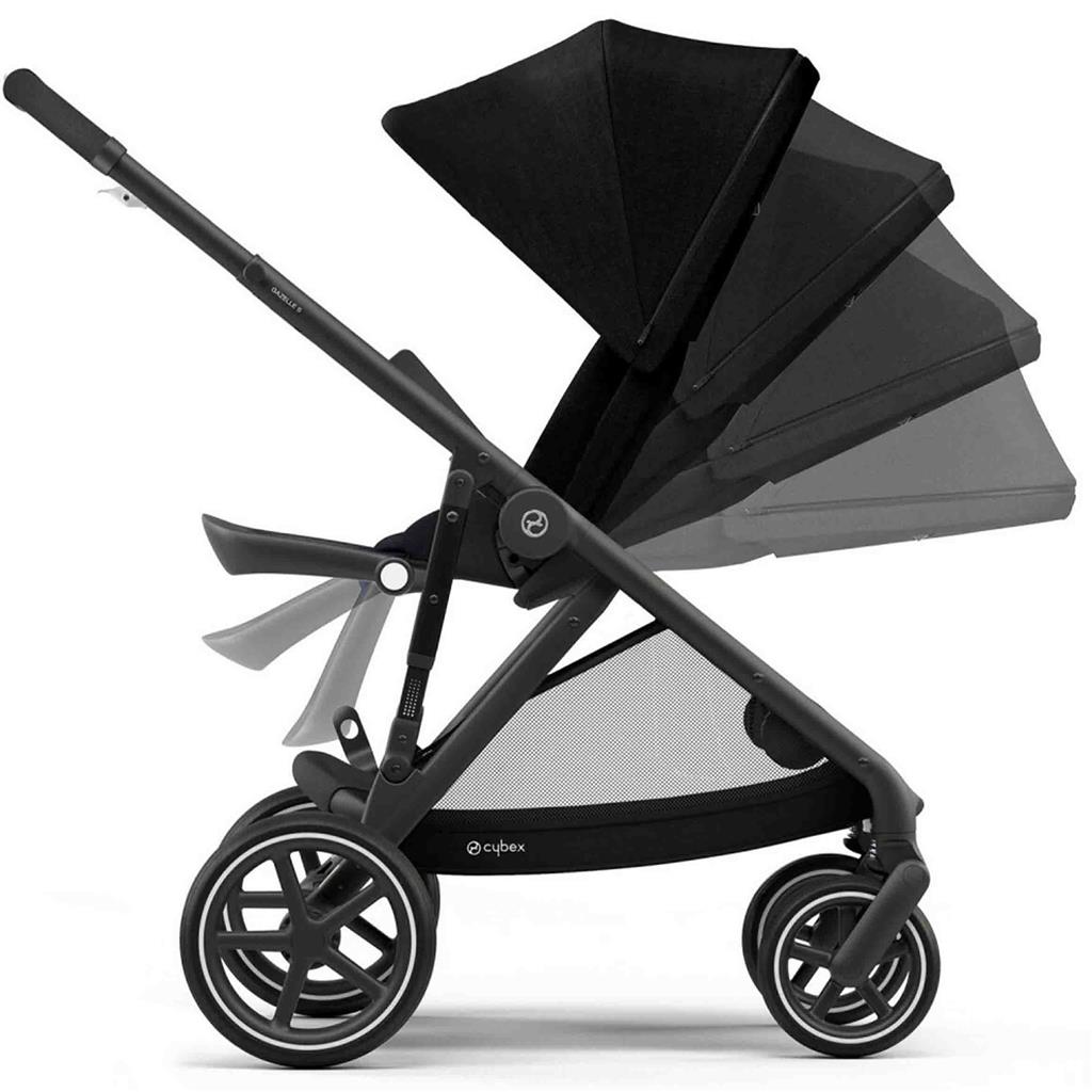 *Kinderwagen Gazelle S (zwart frame)