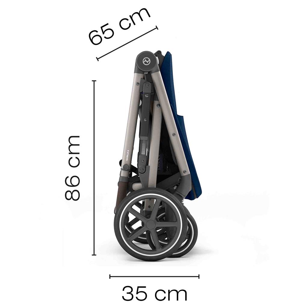 *Kinderwagen Gazelle S (zwart frame)