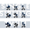 *Kinderwagen Gazelle S (zwart frame)