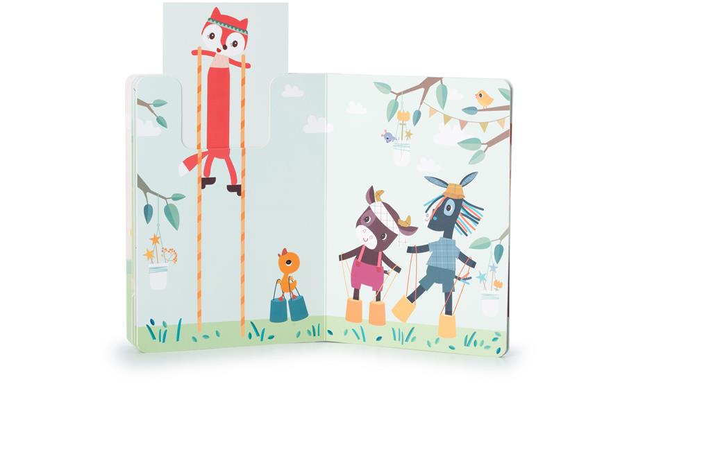 Pop-up boek tuinfeest - de tegenstellingen Lillipu