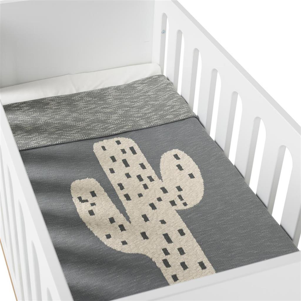 Dekentje bed tricot cactus