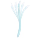 Lepel eerste leeftijd (silicone, azuur)