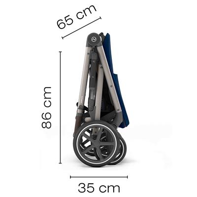 *Kinderwagen Gazelle S (zwart frame)