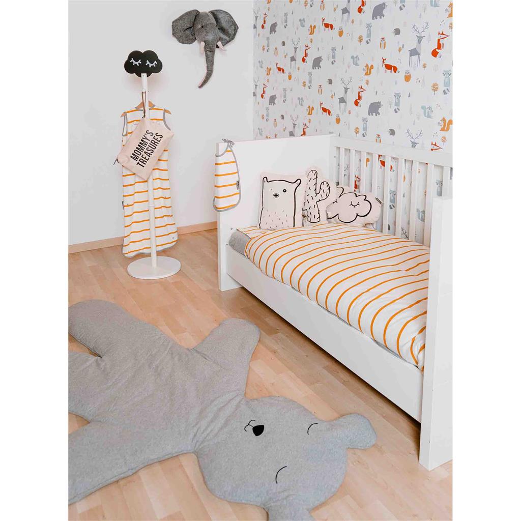 *Speelmat 150cm teddy bear (jersey grey)