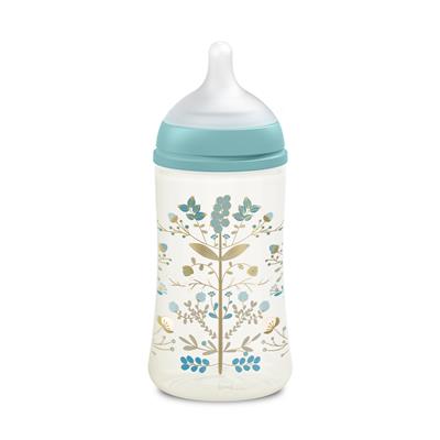 *Zuigfles 270ml (sil., slow flow) gold