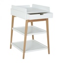 Luiertafel hip (+lade, white-naturel)