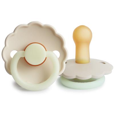 Fopspeen latex daisy night (6-18m, 2 stuks)