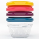 Babybols made in France airtight storage jars - 4 x 120 ml