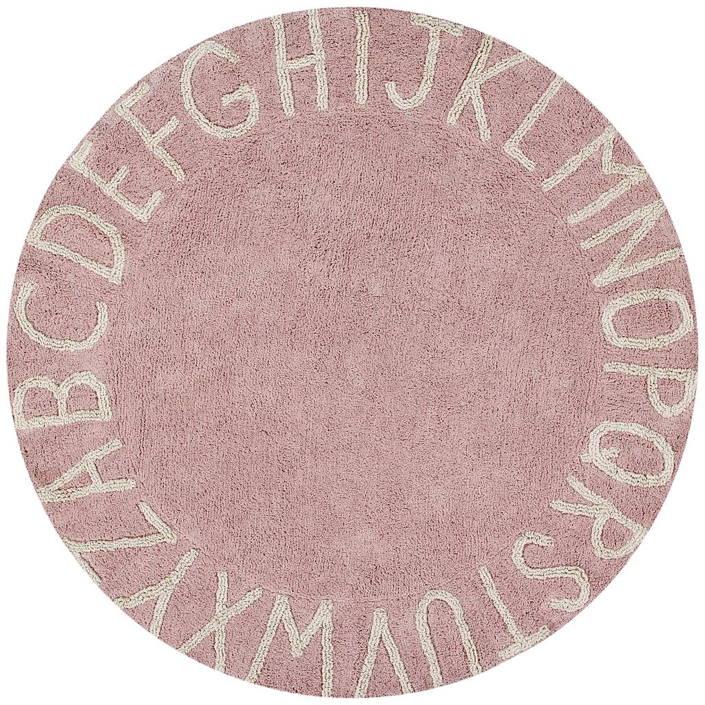 Tapis rond abc
