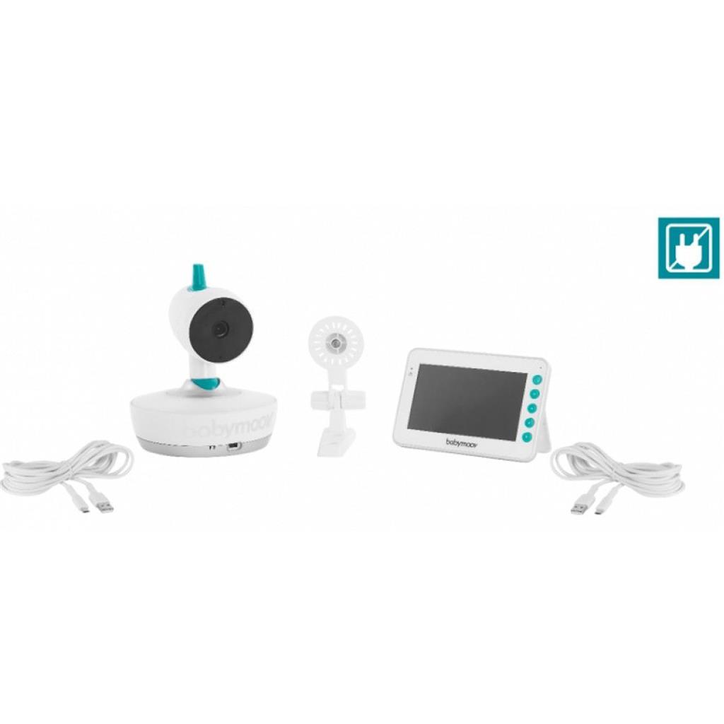 360° gemotoriseerde video babyfoon YOO Moov met nachtlampje