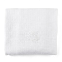 Doopdeken gewafeld (100x135cm) Cotton White