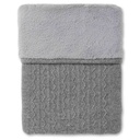 Couverture Lano (laine/cachemire) blanc ethnique