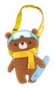 Kit de couture ours avec snowboard