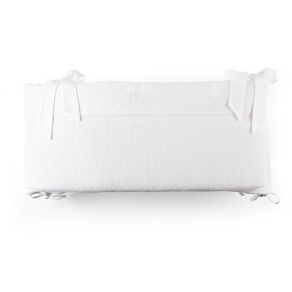 Bedbeschermer 60cm – Gewafeld (60x60x60cm) H:30cm Cotton White