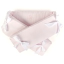 Bedbeschermer 210 cm – Gewafeld H: 23 cm Cotton Pink