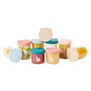 Bocaux de stockage 6X250ml+3X120ml en verre
