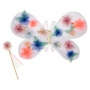 Wings and wand organza flower