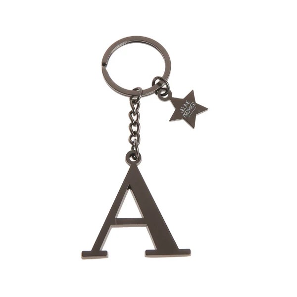 Sleutelhanger zwarte letter