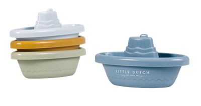 Bateaux de bain bleus