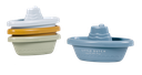 Bateaux de bain bleus