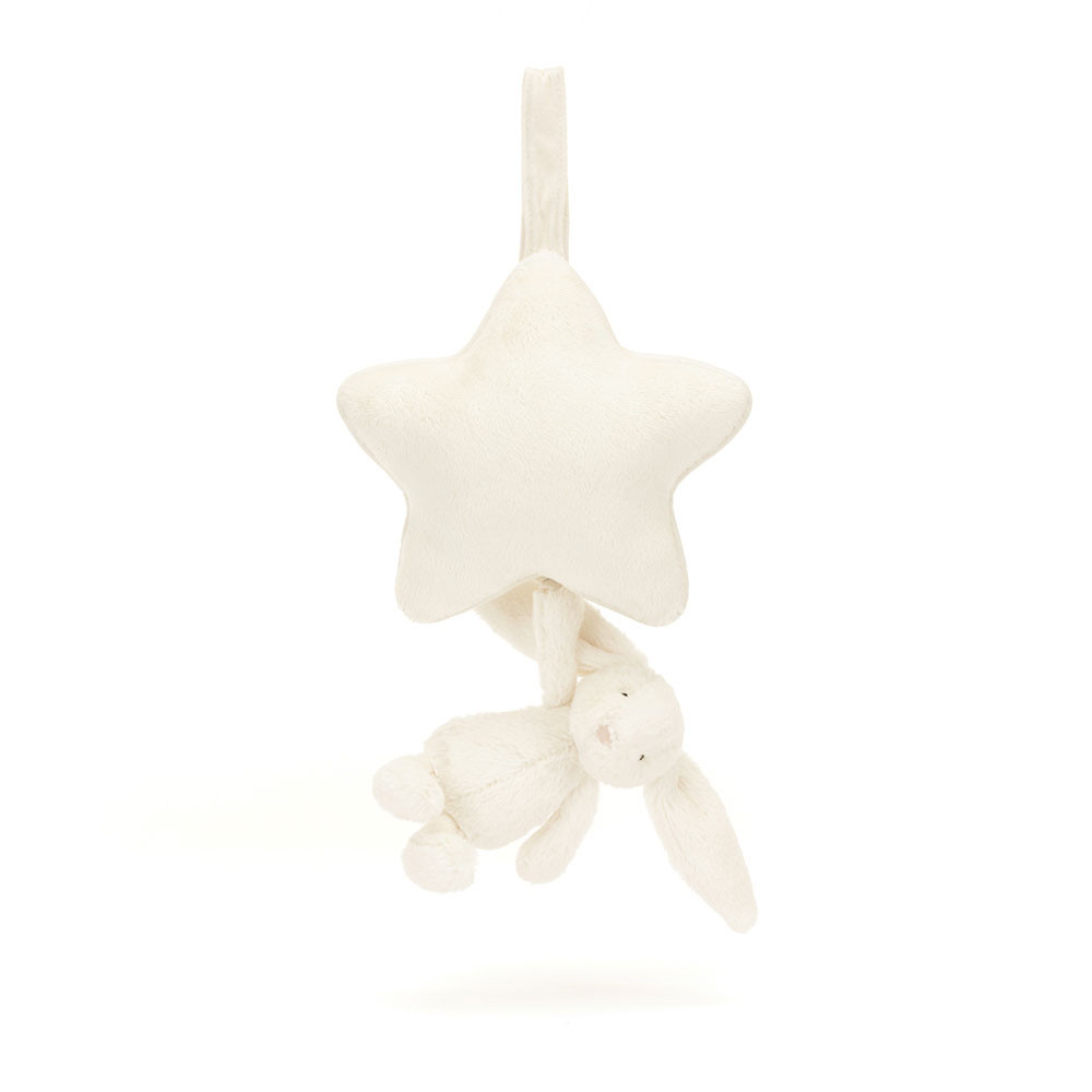 Muzikale knuffel verlegen konijn