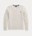 Trui kabel gebreide katoen (8j-18j)