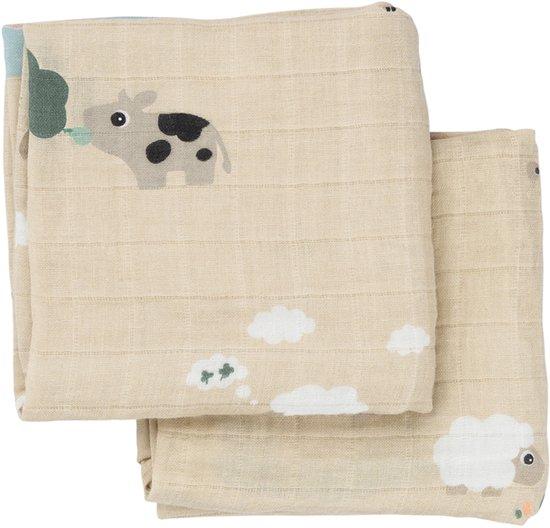 Tetradoek 65x65cm (2 stuks) Tiny farm