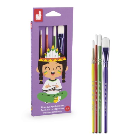4 Synthetic brushes kit