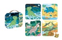 4 puzzels dinosaurus (6 - 9-12-16 stuks)