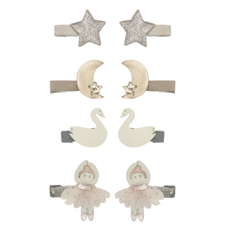 Haarclip zwanenmeer (8 stuks)