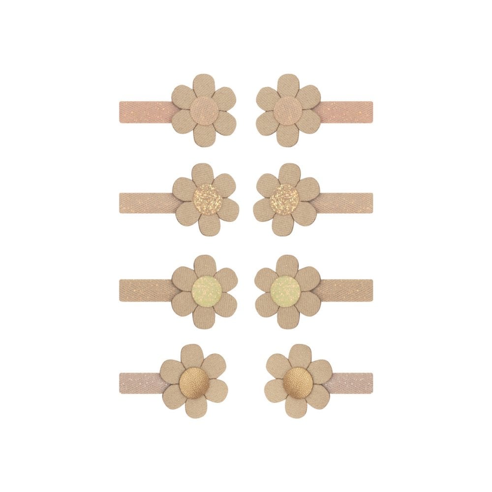 Haarclip daisy (8 stuks)