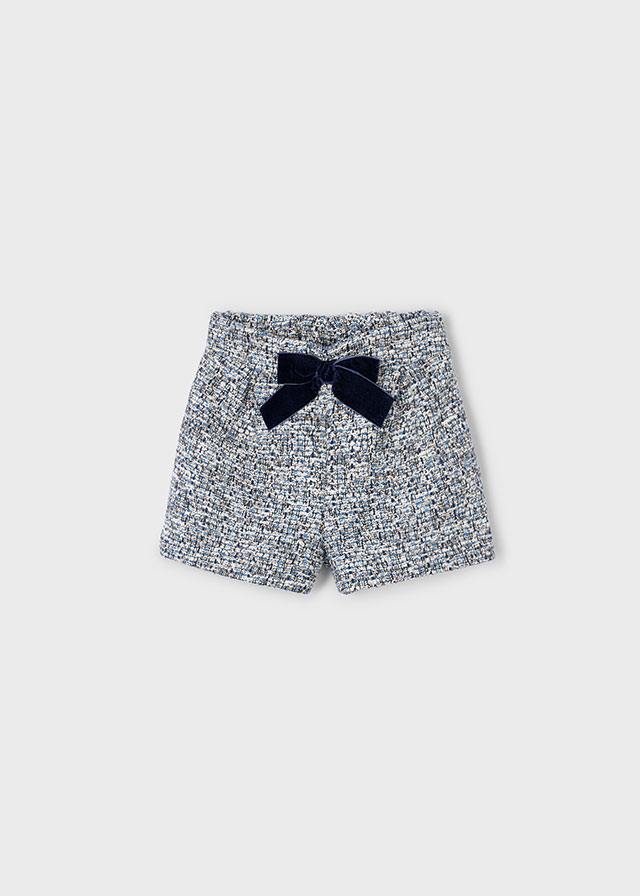 Feestelijk short met velvet strik