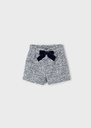 Feestelijk short met velvet strik