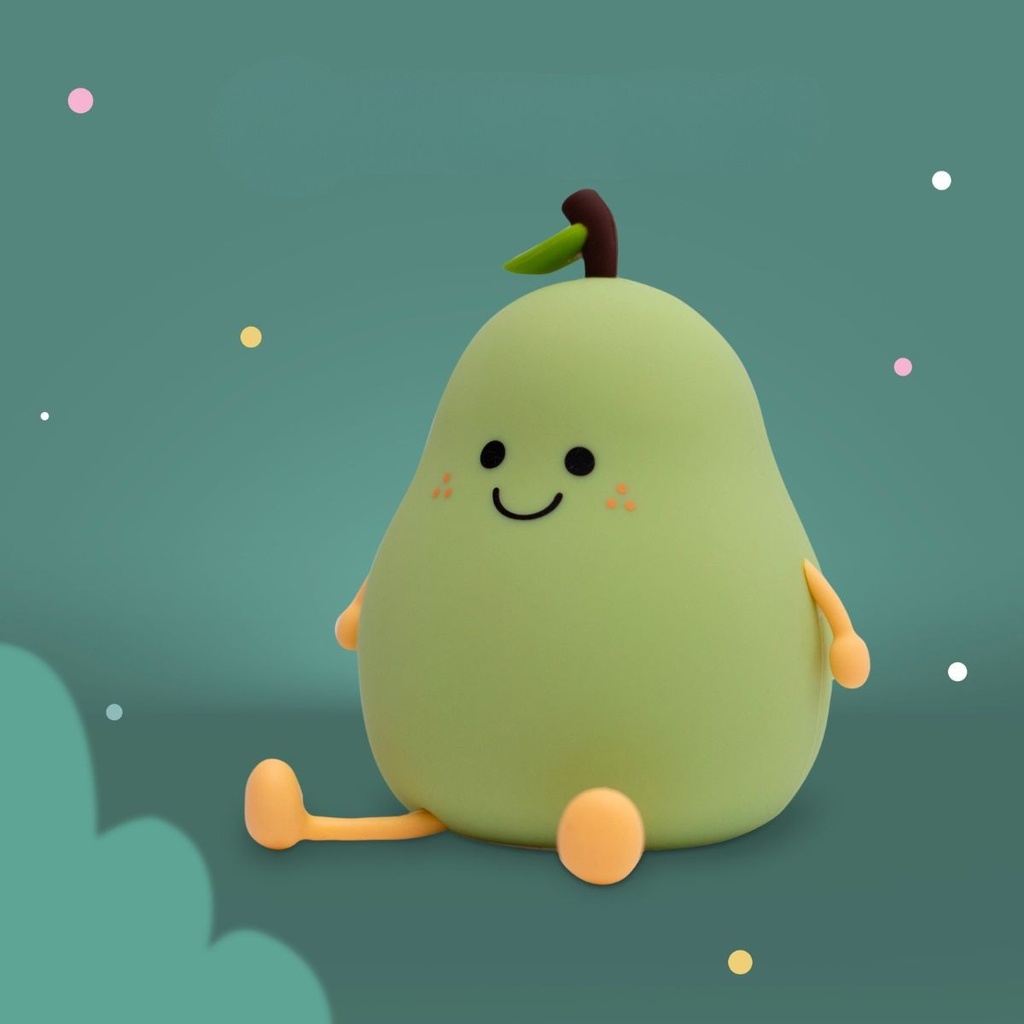 Nachtlamp (LED) groene peer