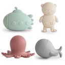 Badset sealife – siliconen badspeelgoed (4 stuks)