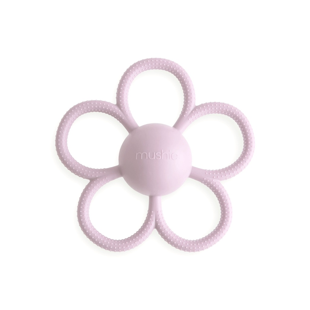 Rammelaar en bijtring daisy - 2-in-1 babyspeelgoed