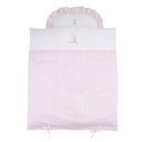 Donsovertrek park/wieg (80x70cm) + sloop Pink Garden Party