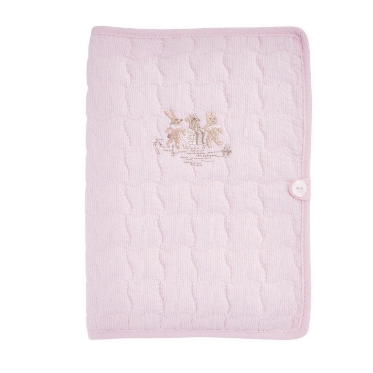 Hoes geboorteboekje  – Gewatteerd (Pink Garden Party)