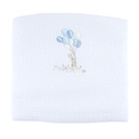 Rieten reiswieg + aankleding (Blue Garden Party)