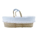 Rieten reiswieg + aankleding Blue Garden Party