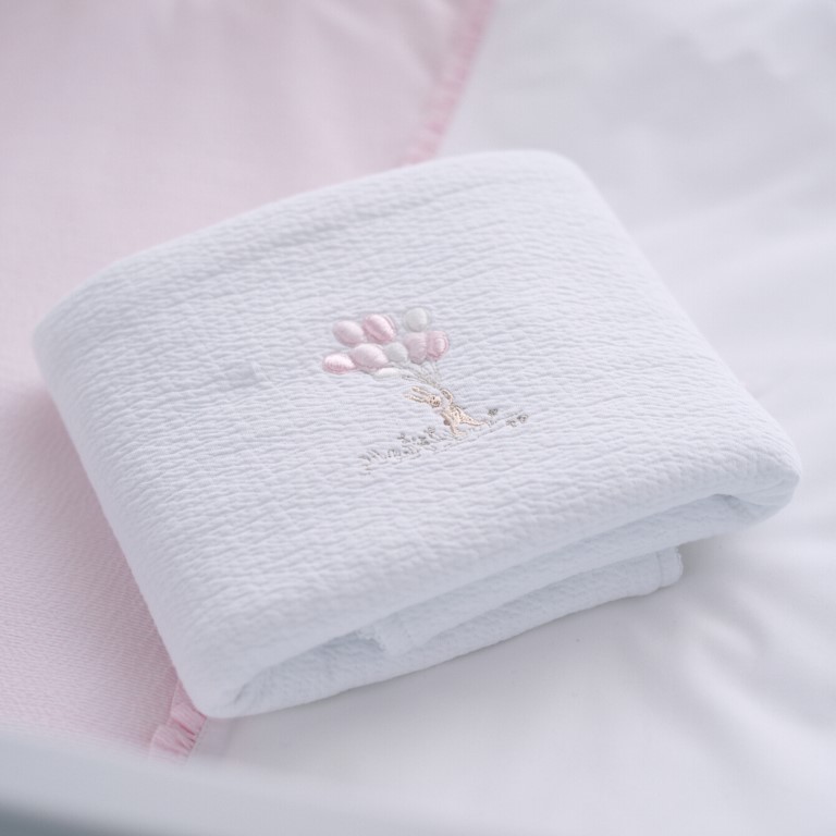 Doopdeken jersey (65x80cm) Pink Garden Party