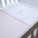 Donsovertrek bed en sloop (100x135cm) (Pink Garden Party)