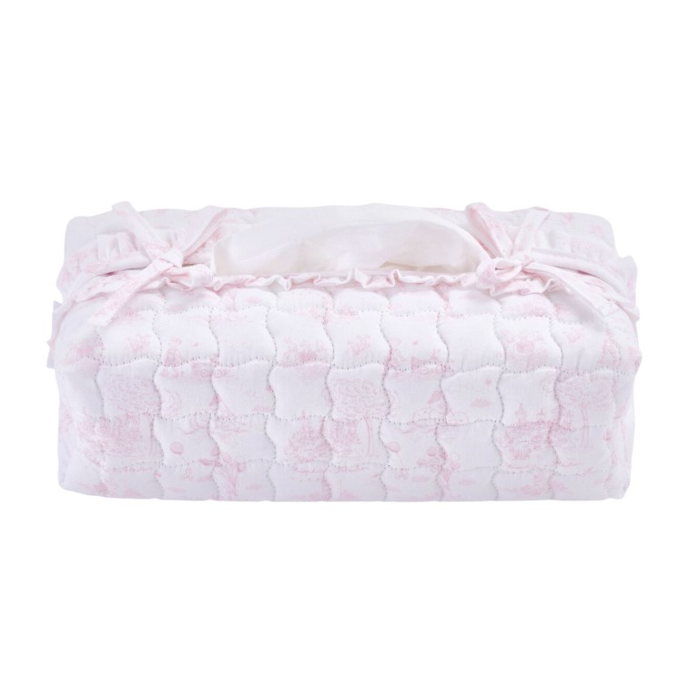 Gedrukt hoes voor Kleenex-doos – Gewatteerd Pink Garden Party
