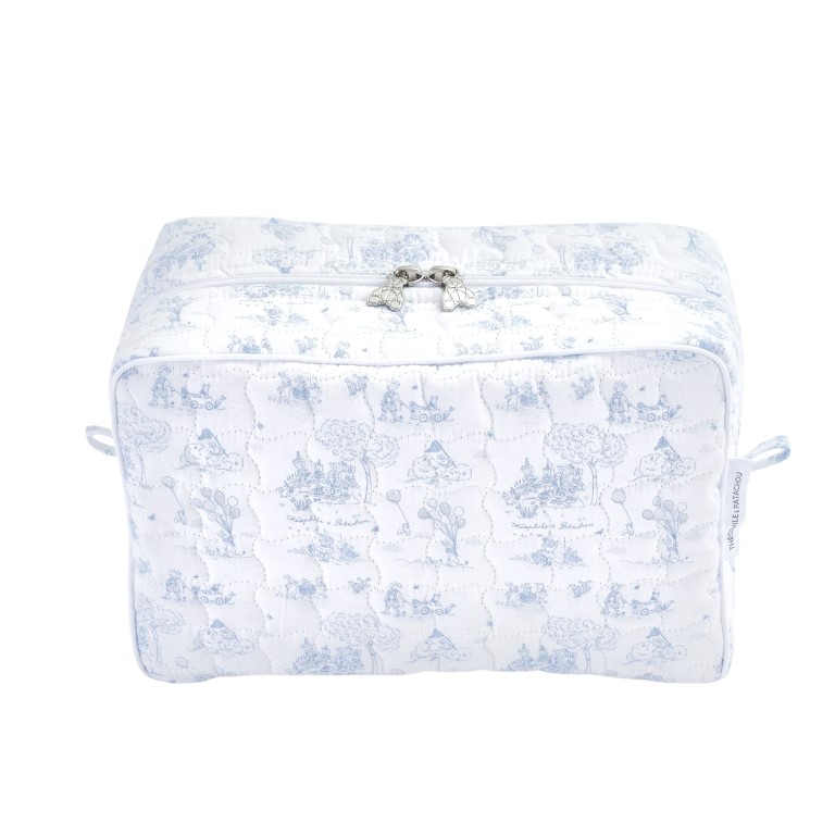 Rechthoekig toilettas – gewatteerd Blue Garden Party