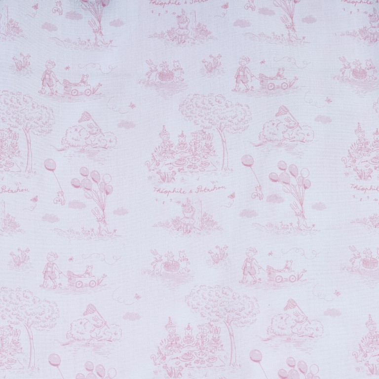 Tote bag  - gewatteerd (Pink Garden Party)