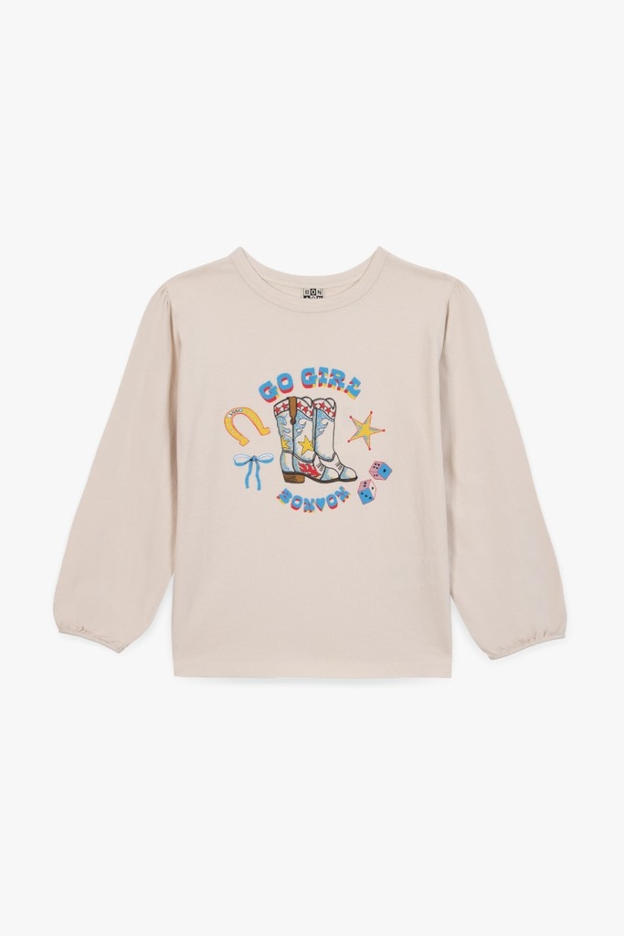 T-Shirt lange mouwen Titty Go Girl