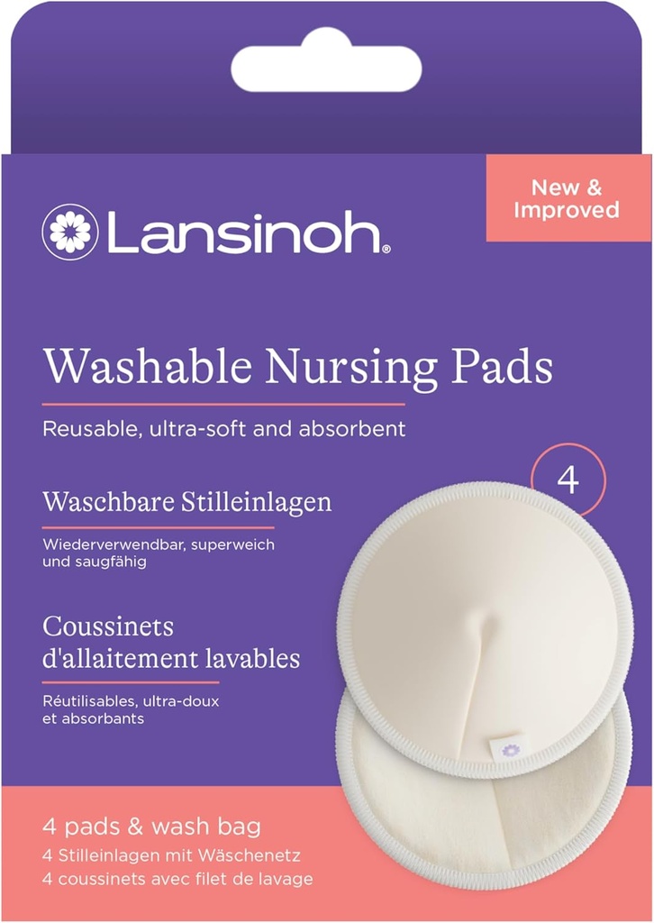 Washable breast pads (4 pieces)