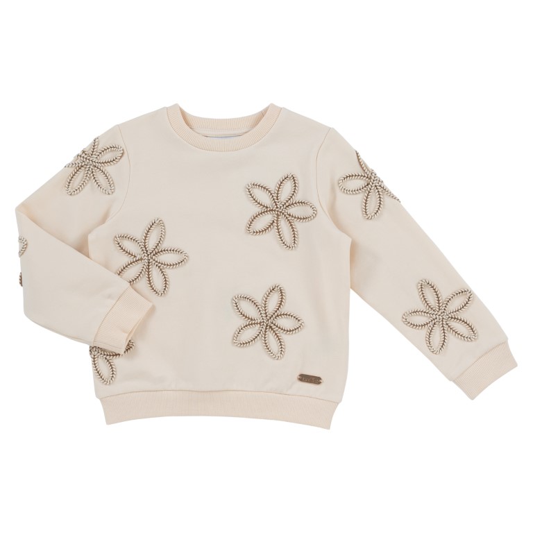 Sweater flower ribbon