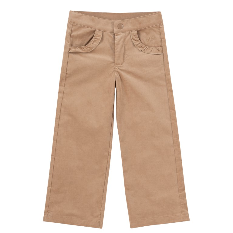 Broek rib ruffle