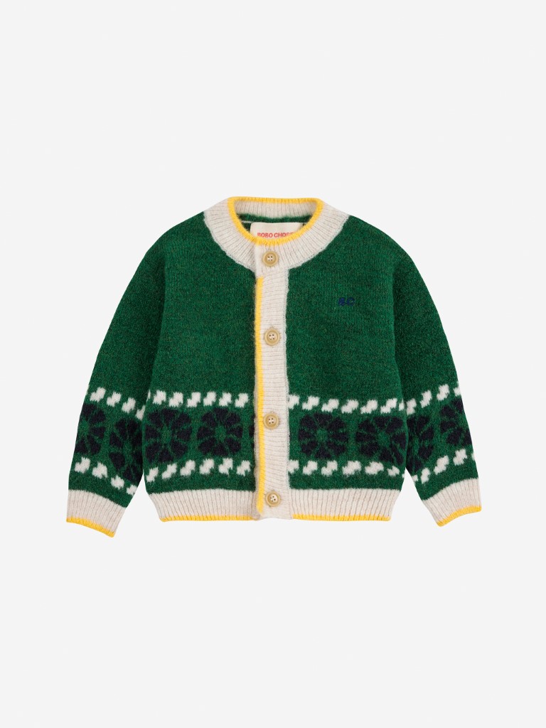 Cardigan Kaleidoscope jacquard
